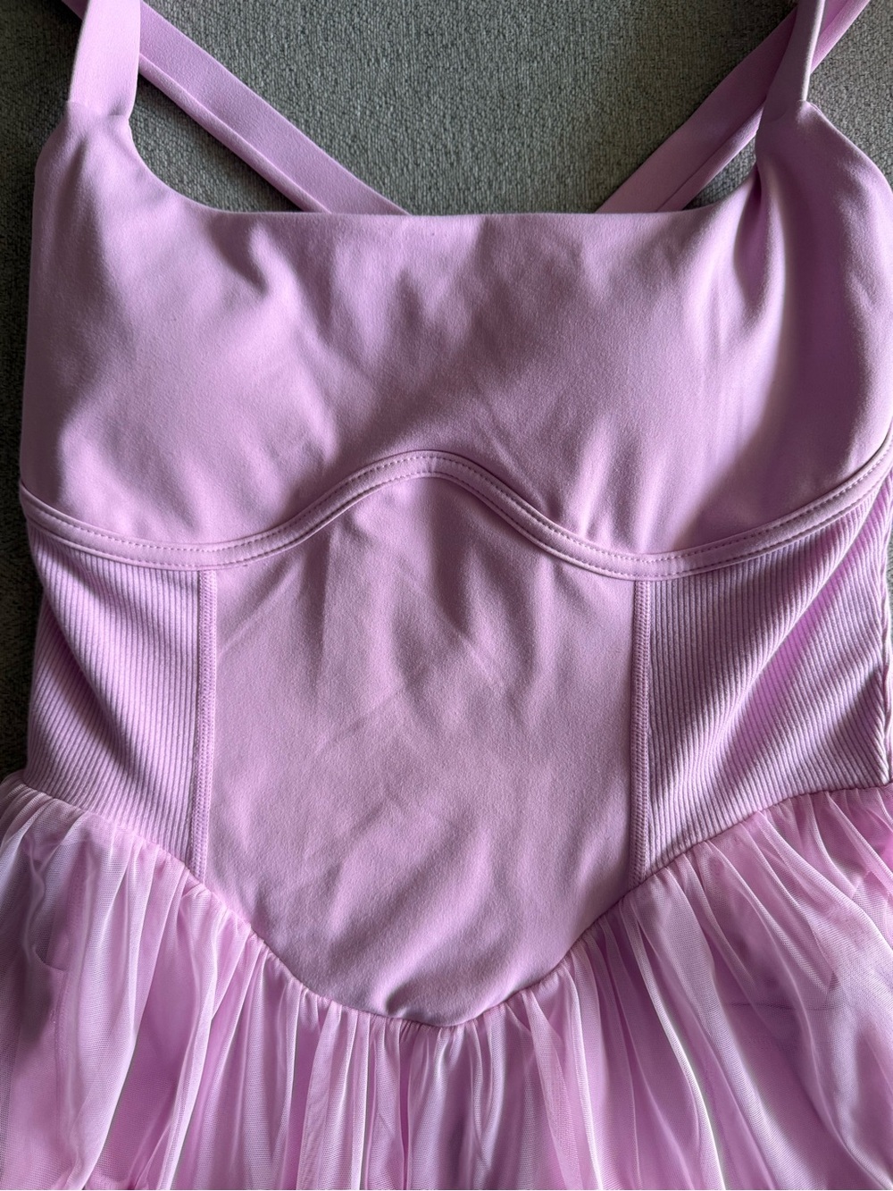 POPFLEX Bubblegum Pink Corset Tulle Mini Dress - Picture 3 of 11